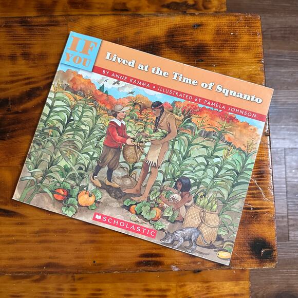 Y2k Scholastic If You Lived At The Time Of Squanto Paperback Book - Picture 1 of 12
